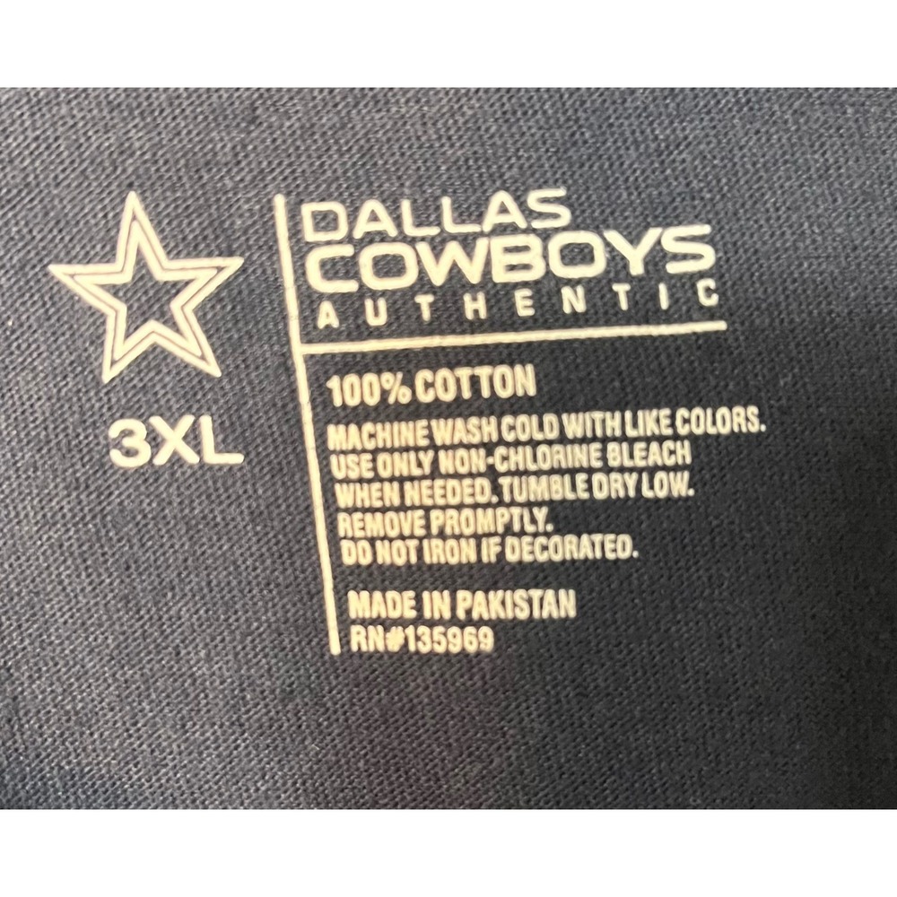 Dallas Cowboys 2017 Schedule T Shirt Mens 3XL Navy‎ Blue Football NFL - Picture 3 of 3